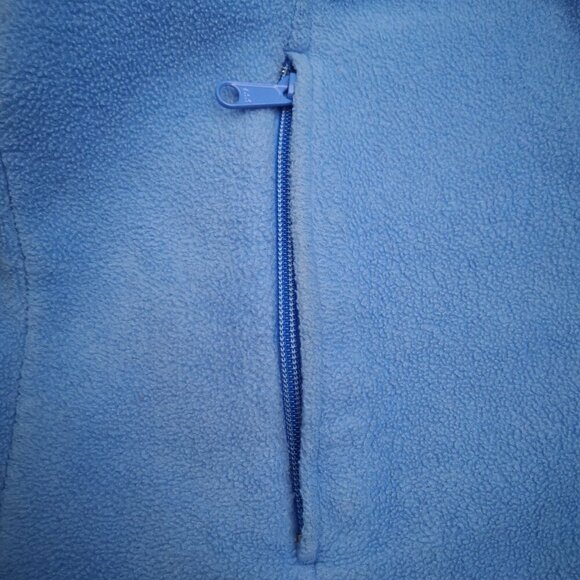 Columbia Ladies Size Medium Light Blue Full Zip Tapered Fleece Jacket - Picture 9 of 16